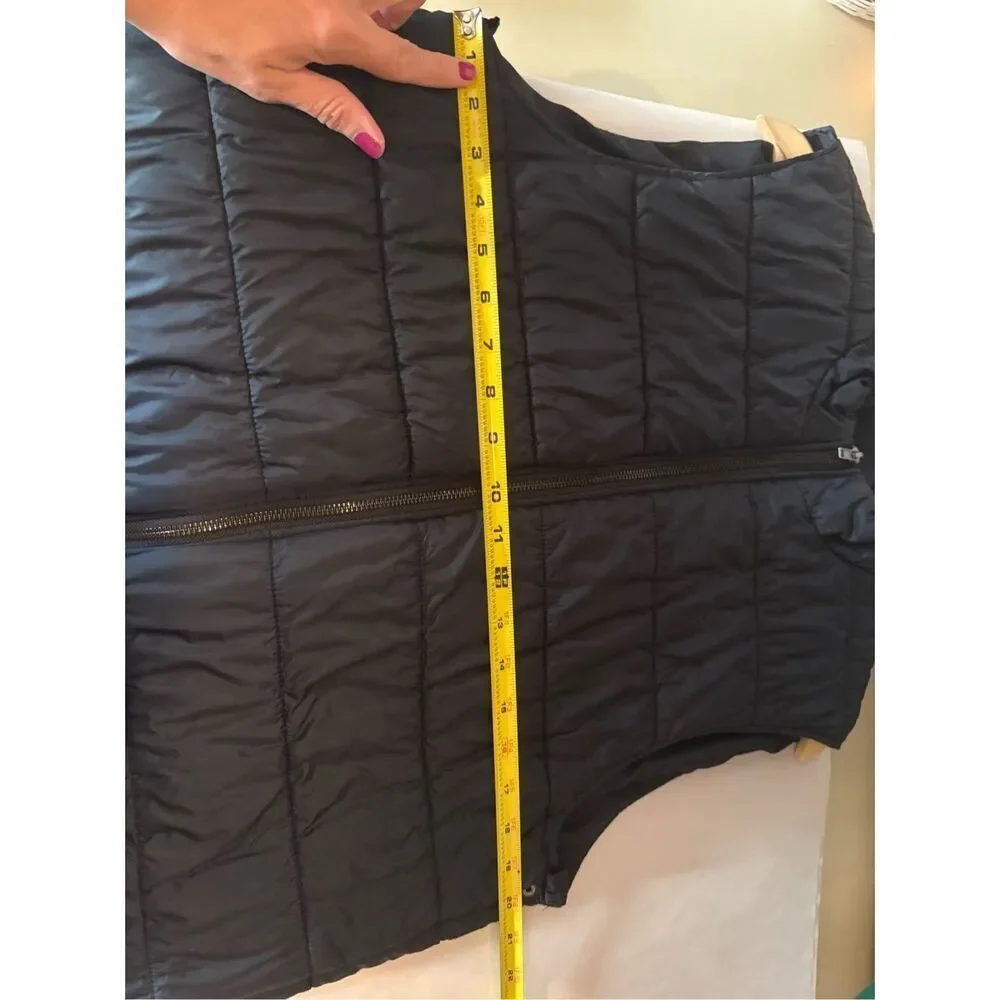 NEXT Signature Mens Black Puffer Vest Italian Fabric‎ Sleeveless Jacket
